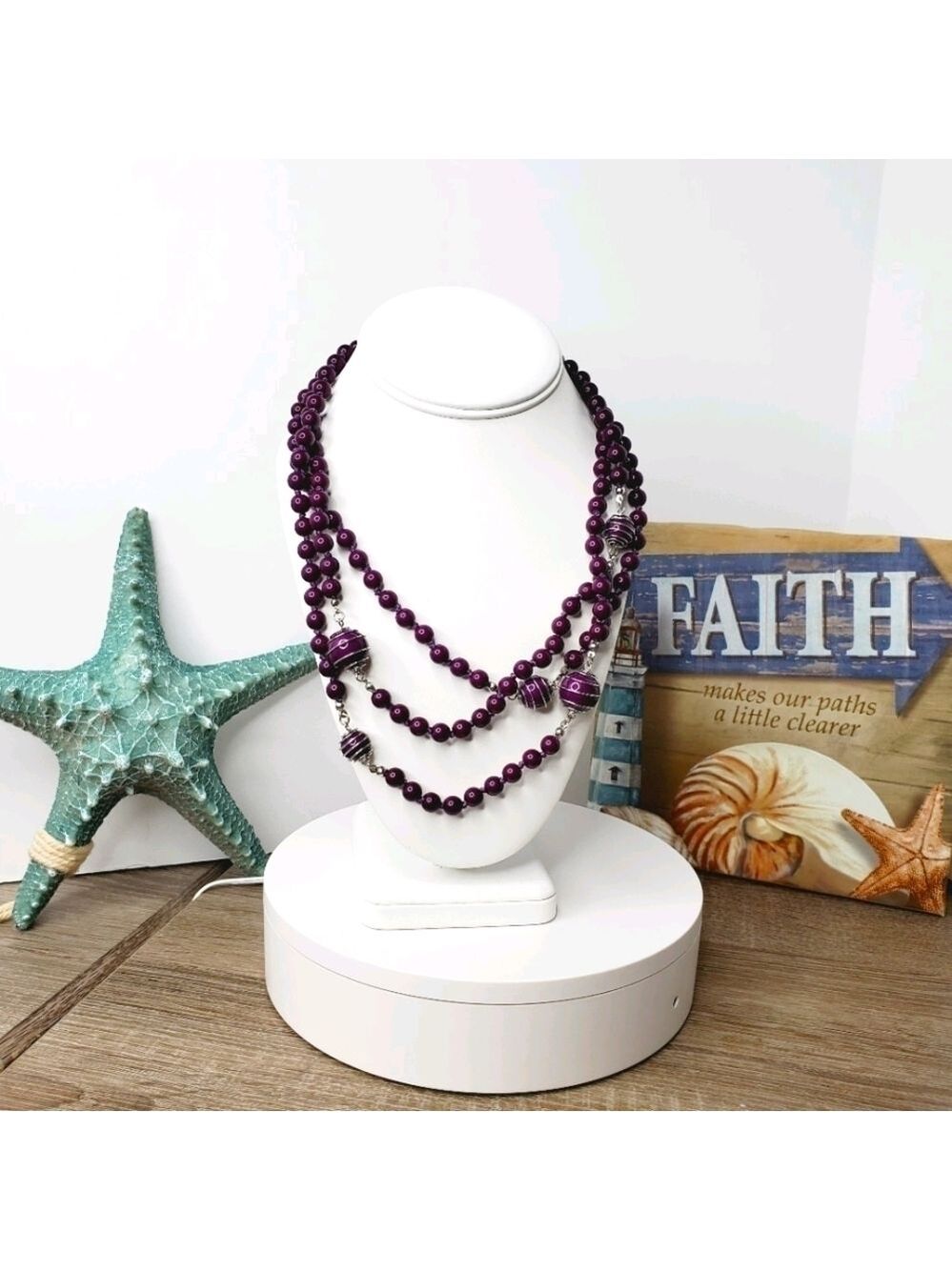 BAY TO BAUBLES BB PURPLE 💜 LAYERED NECKLACE
